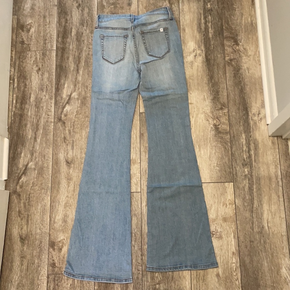 SZ 24 melrose&market highrise buttonup flare jeans - Picture 3 of 3